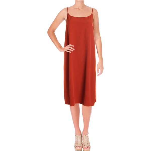 eileen fisher tencel slip dress