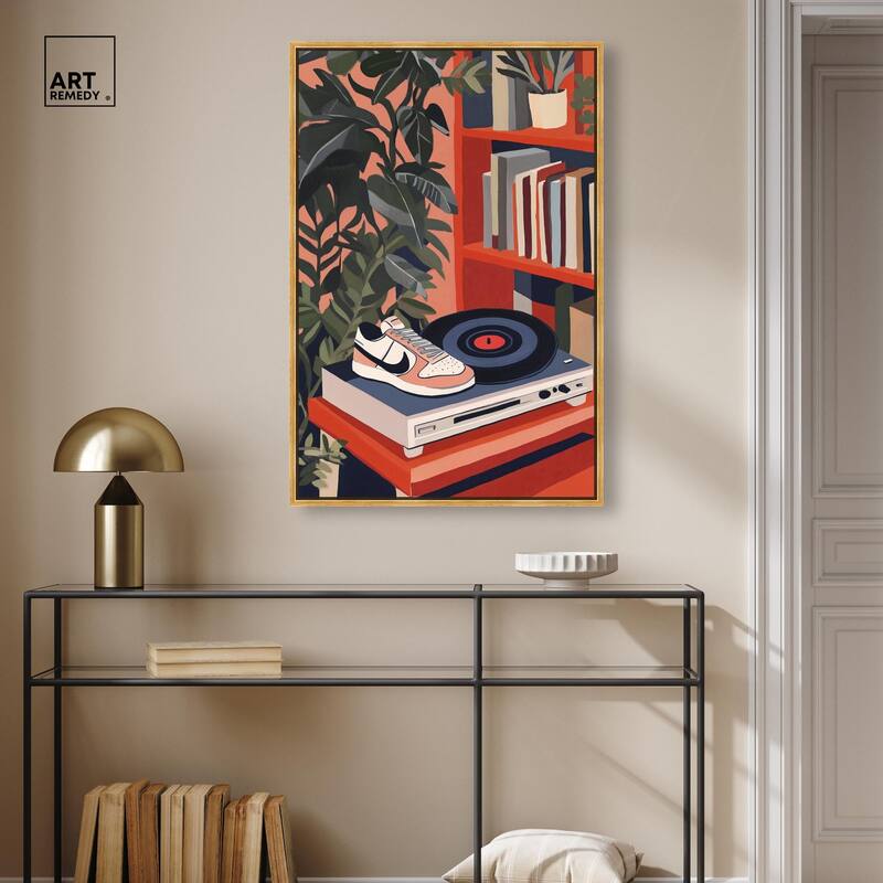 Vinyl and Sneaker Canvas by Art Remedy