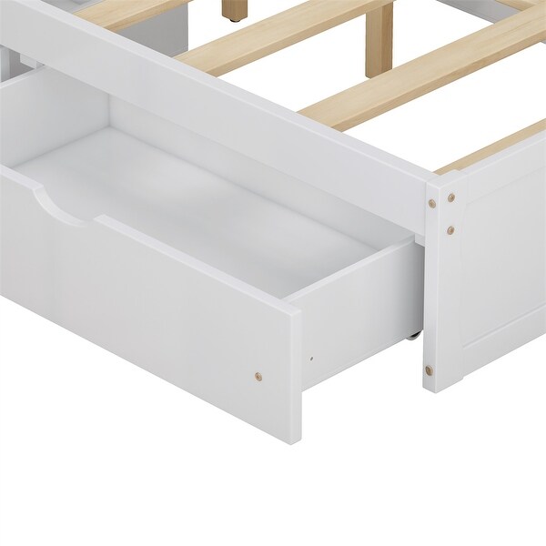 ベッドフレーム 160cm bed frame with drawers Amazon.com: Giantex Wood Full Size Bed Frame with 2 Storage