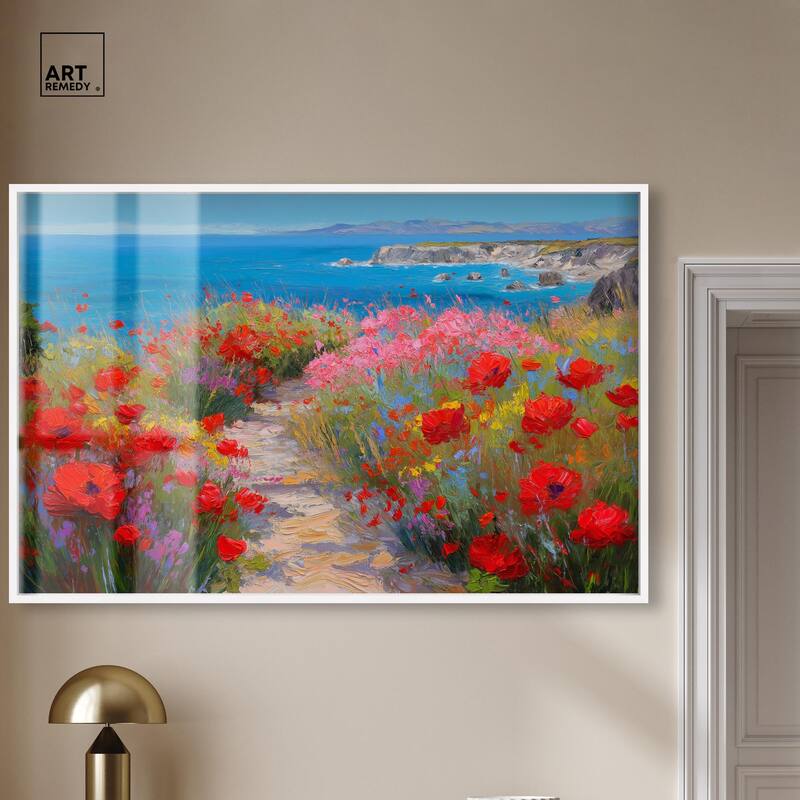 Ocean View Bloom I Shadowbox by Art Remedy