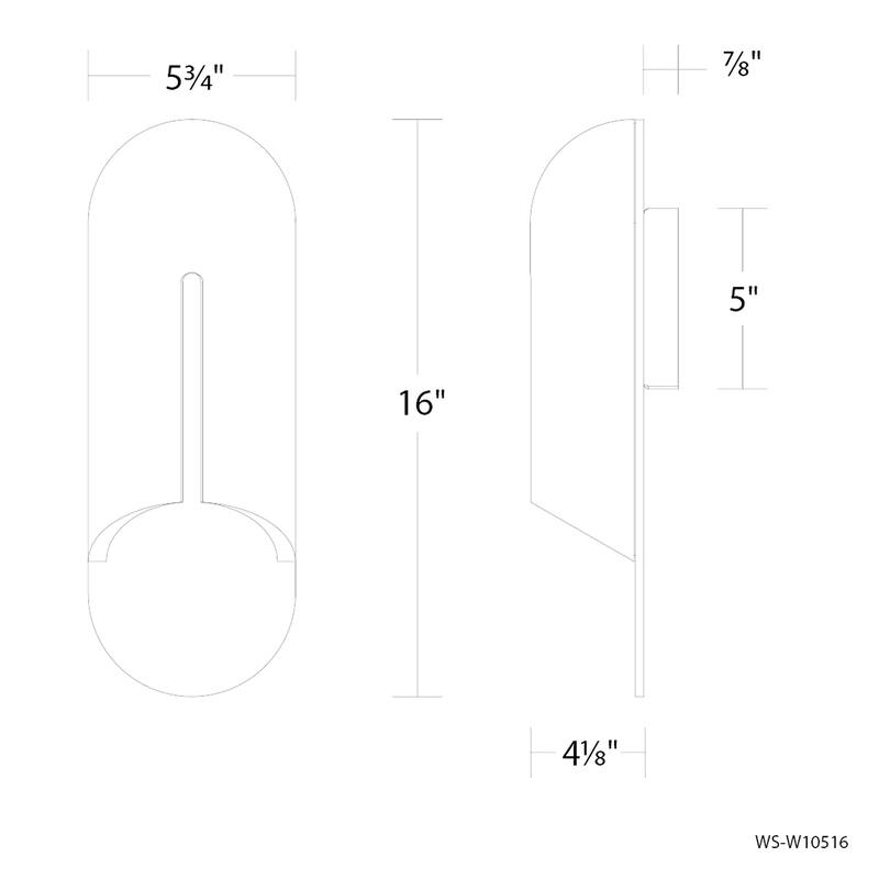 Clog 16in LED Outdoor Wall Light Selectable CCT 2700-3000-3500-4000K set to 2700K