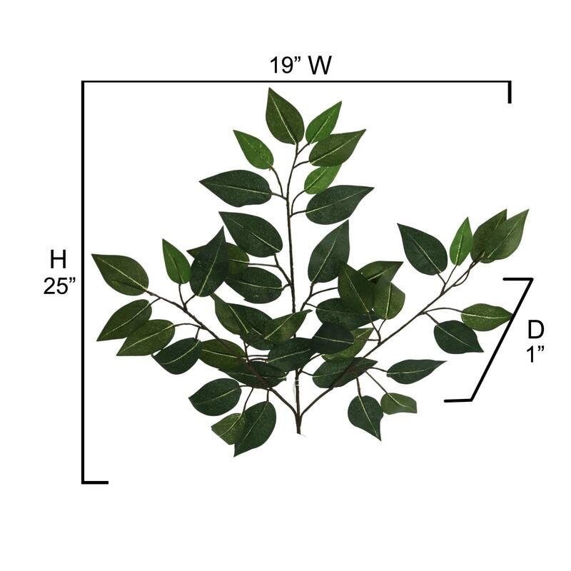 Artificial Deluxe Ficuse Spray 3 stem with 42 leaves - ABN5G001-GRN