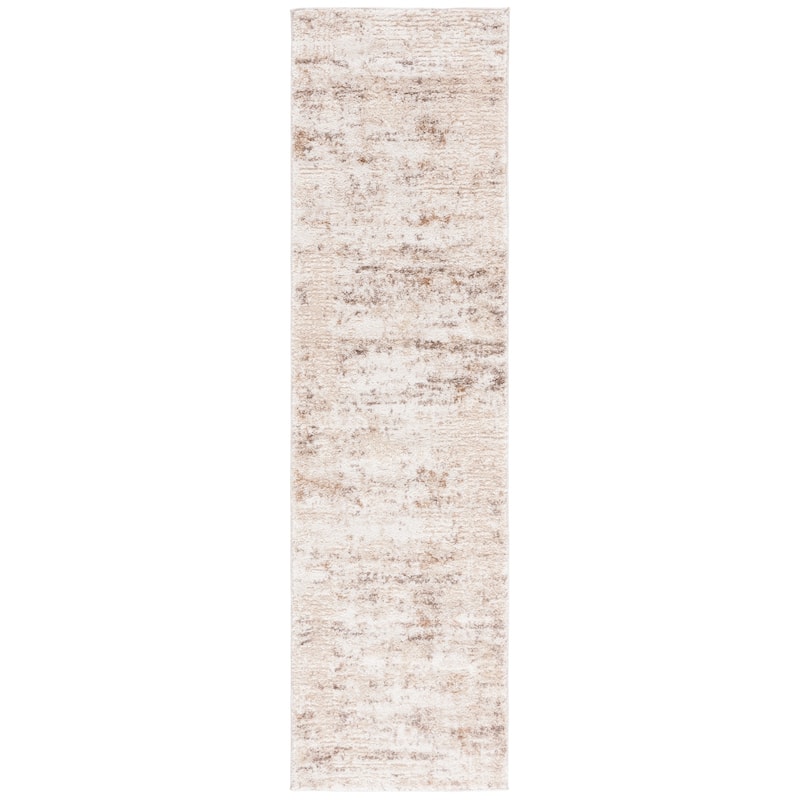 SAFAVIEH Ravine Shag Ayseli Shag Rug - 2'2" x 8' Runner - Beige/Ivory