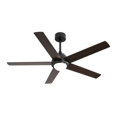 52" and 60" Noiseless Ceiling Fan with Remote Control and Light