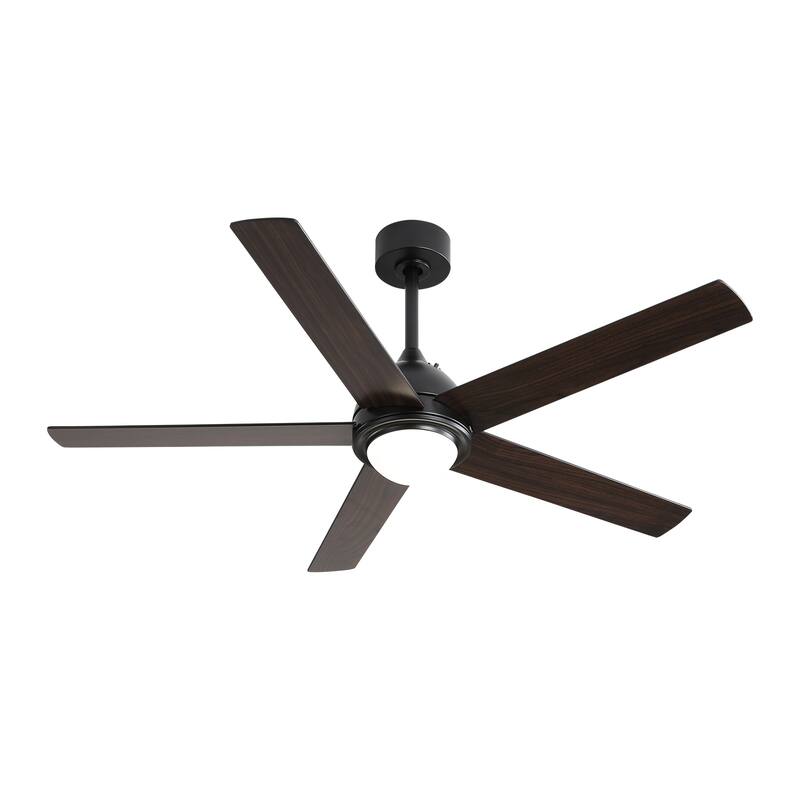 Quiet Ceiling Fans with Lights and Remote Control, Modern LED Wooden