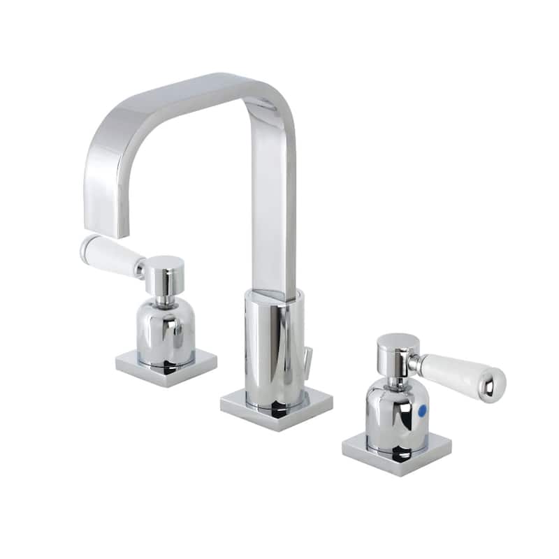 Kingston Brass Paris 1.2 GPM Widespread Bathroom Faucet with Pop-Up - Polished Chrome