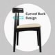 preview thumbnail 32 of 96, Set of 2 Kennedy Elbow Chairs Farmhouse Wooden Dining Chairs With PU Leather Or Fabric Cushion Seat, Modern Accent Side Chairs