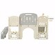 preview thumbnail 25 of 69, 11-in-1 Toddler Slide Playset - Kids Slide for Ages 1-3 with Basketball Hoop, Arch Tunnel, Telescope, and Toy Storage Organizer