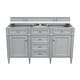 preview thumbnail 5 of 35, James Martin Vanities Brittany 60" Double Vanity, Urban Gray Urban Gray Cabinet Base Only - No Top