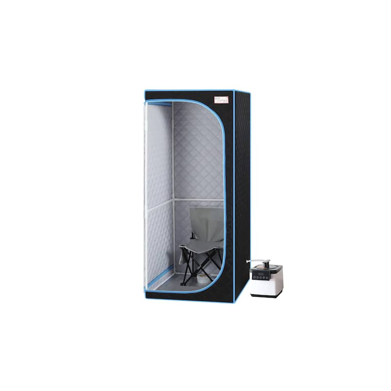 Full Size Portable Black Steam Sauna Tent