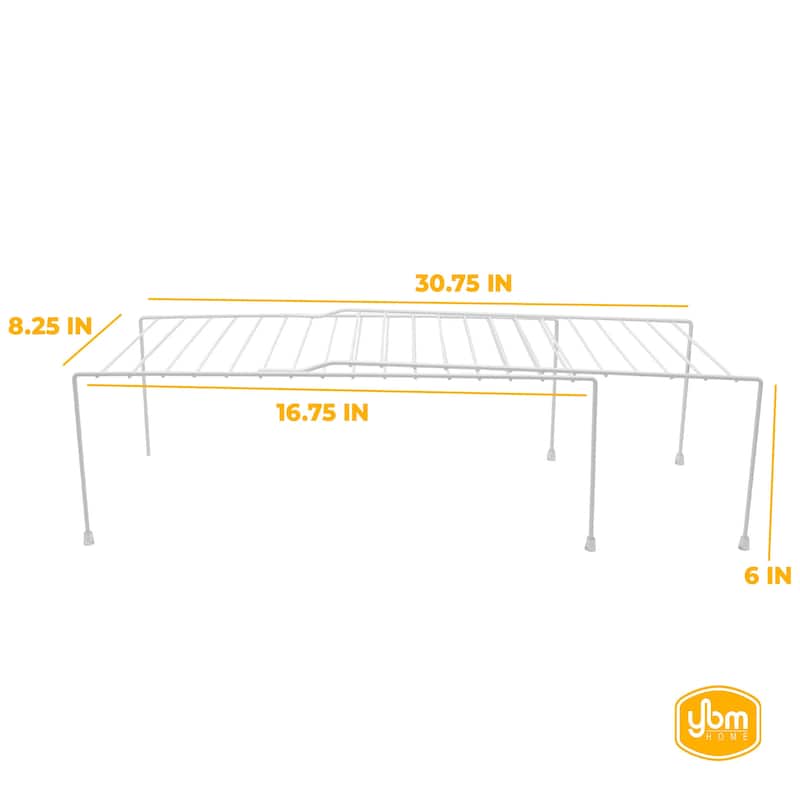 Ybm Home Wire Cabinet Helper Shelf Organizer, White 2553vc