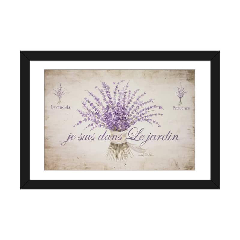 iCanvas "French Lavender" by Debi Coules - Black - 24x32x1