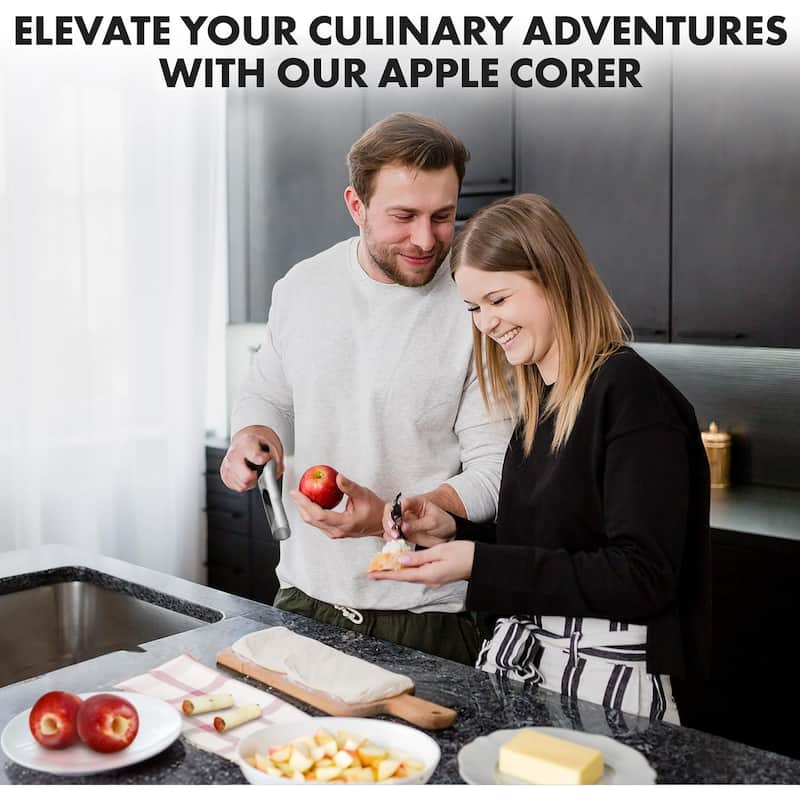 Zulay Kitchen Ultra Sharp Stainless Steel Apple Corer Tool