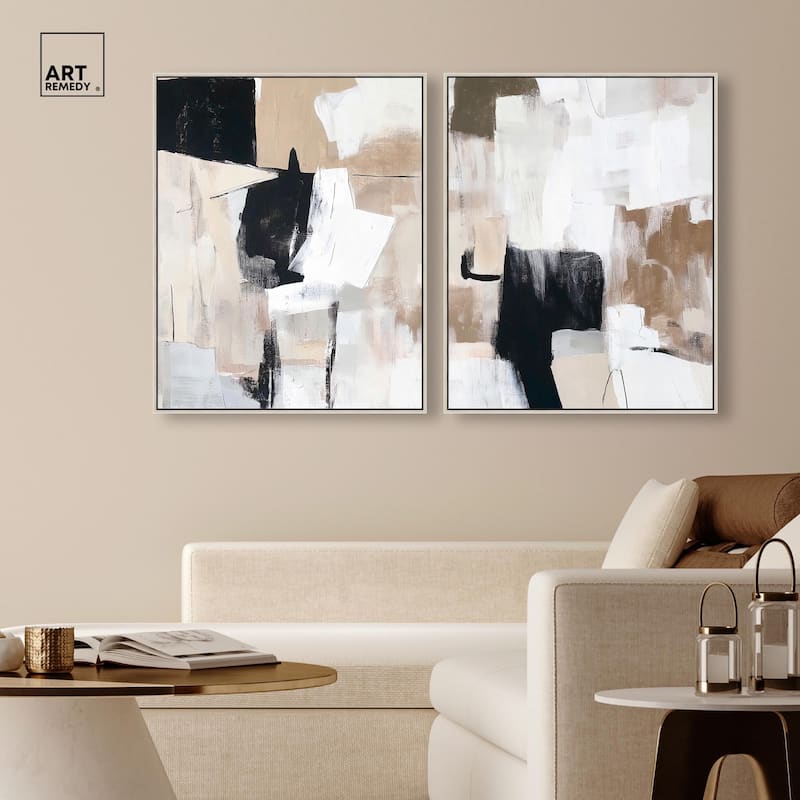 Endless Contrast Canvas Set of 2 by Art Remedy