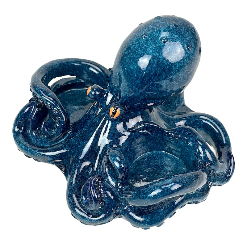 Octopus Salt And Pepper Shaker Set Coastal Dining Decor - 3.5 X 6 X 5.5 inches