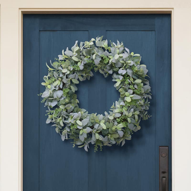 Puleo International 30" Artificial Floral Spring Door Wreath
