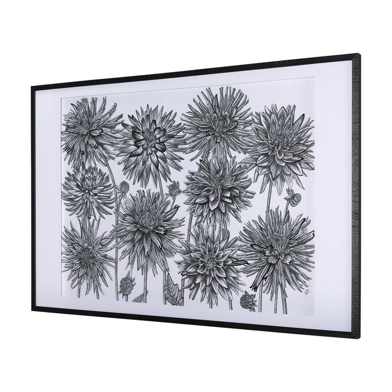 Dahlia Study - Detail Framed Art Print