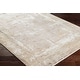 preview thumbnail 5 of 3, Cabote Abstract Border Viscose Blend Area Rug