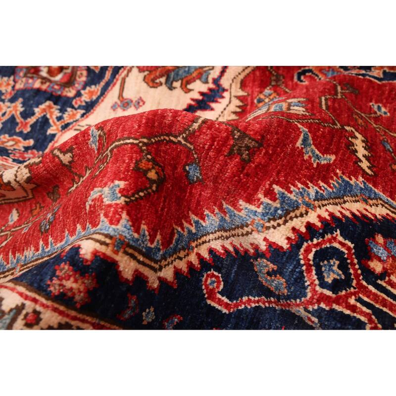 ECARPETGALLERY Hand-knotted Aryana Red Wool Rug - 5'8 x 7'10