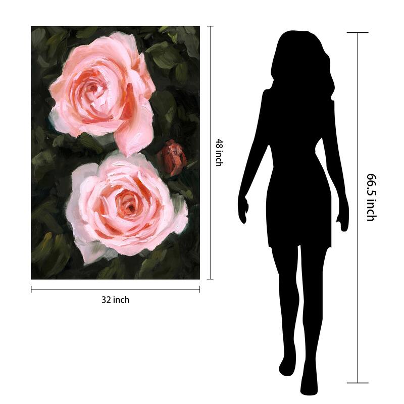 Empire Art Direct Ethereal Roses I Printed Tempered Glass Wall Art