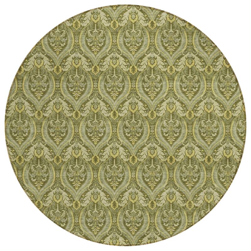 Jax Lush Floral Weather Resistant Blended Style Outdoor Rug