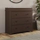 preview thumbnail 27 of 35, Child Craft Harmony 3-drawer Dresser with Dressing Kit Brushed Truffle