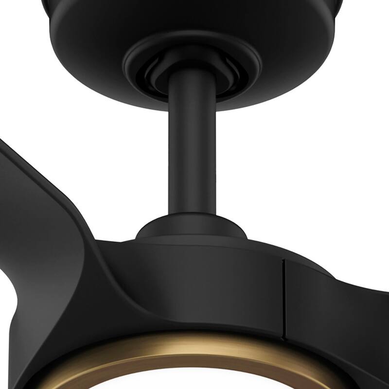 Hunter ZenTech Indoor / Outdoor 3-Blade Smart Ceiling Fan w/ LED Light and Handheld Remote - Modern & Contemporary.