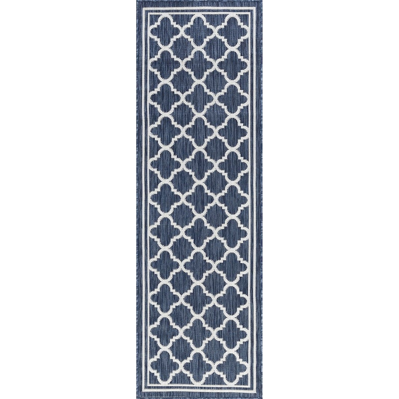 Exo Coastal Geometric Indoor/Outdoor Area Rug