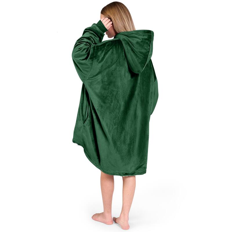 Bare Homey B-Cozy Oversized Sherpa Wearable Blanket