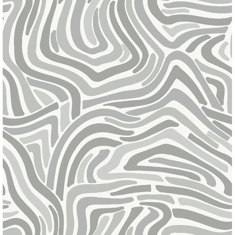NuWallpaper Grey Spirited Peel & Stick Wallpaper