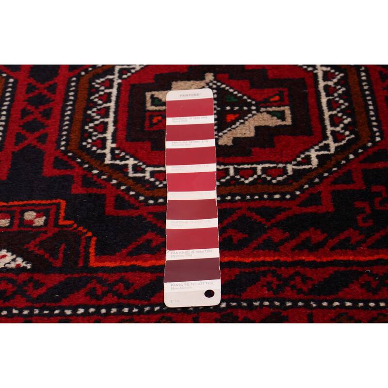 ECARPETGALLERY Hand-knotted Royal Baluch Red Wool Rug - 3'3 x 5'9