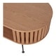 preview thumbnail 10 of 8, Aurelle Home Mid-Century Modern Rounded Coffee Table