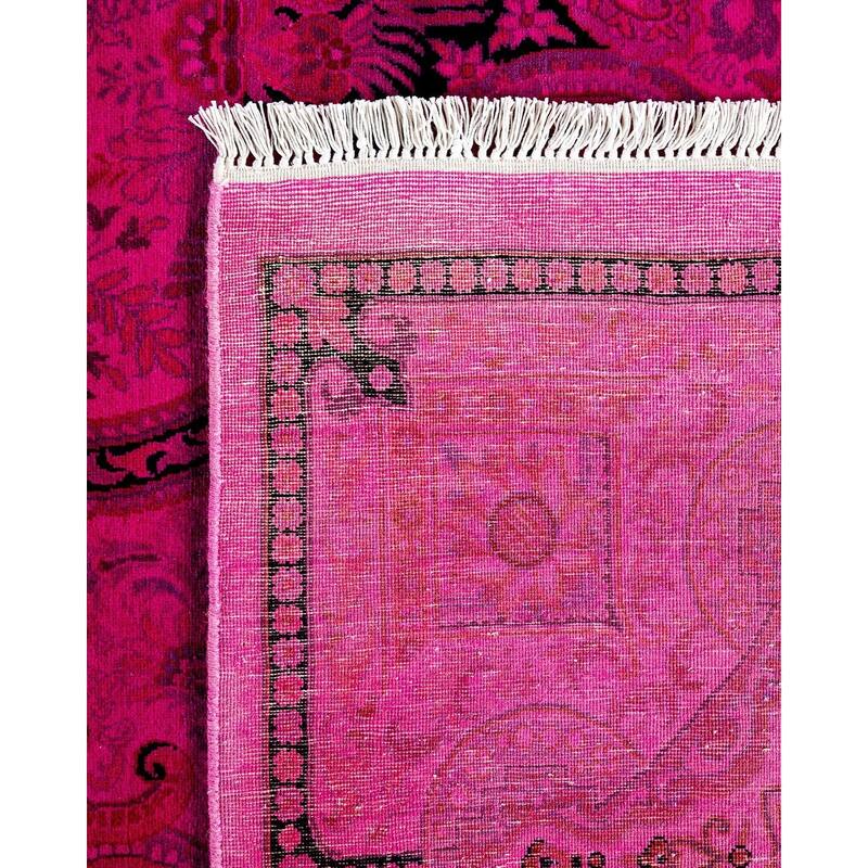 Fine Vibrance, One-of-a-Kind Hand-Knotted Area Rug - Pink, 6' 1" x 16' 8" - 6' 1" x 16' 8"