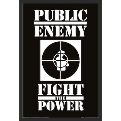 Public Enemy - Fight The Power Framed Art Poster - 24 x 36 Inch