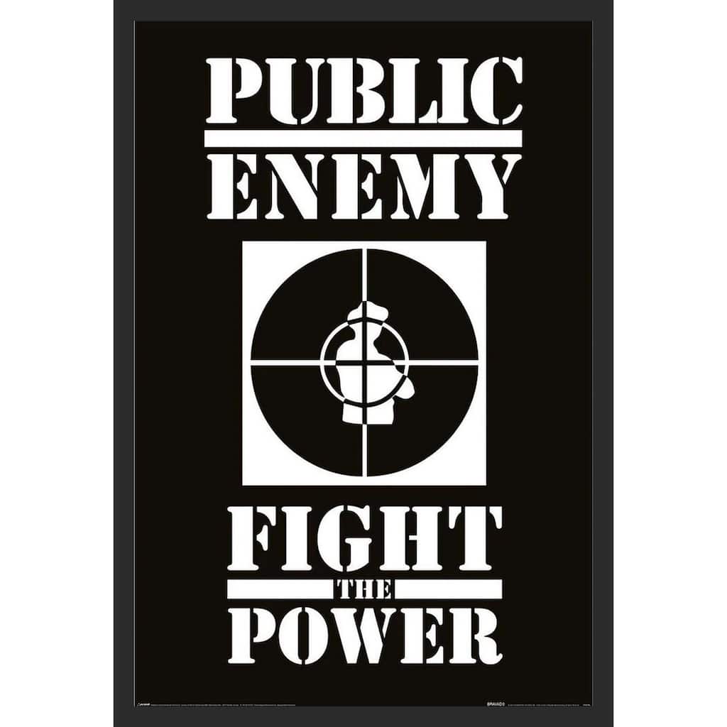 Public Enemy - Fight The Power Framed Art Poster - 24 x 36 Inch