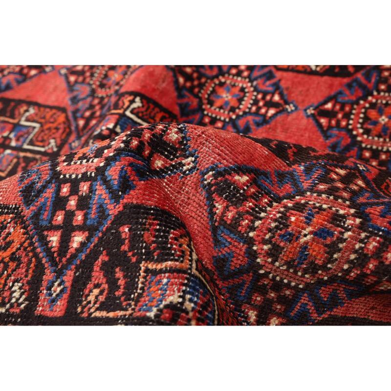 ECARPETGALLERY Hand-knotted Antalya Vintage Red Wool Rug - 3'11 x 7'9