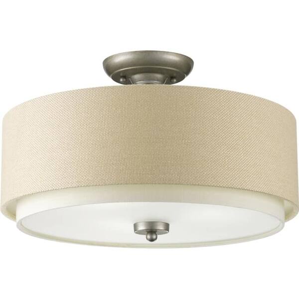 Progress Lighting P3890 Ashbury 3 Light 16 Wide Semi Flush Progress Lighting P3890 Ashbury 3 Light