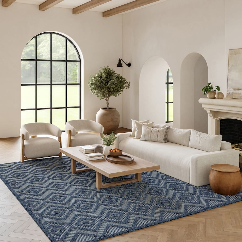 Nourison Versatile Indoor/Outdoor Geometric Flatweave Area Rug