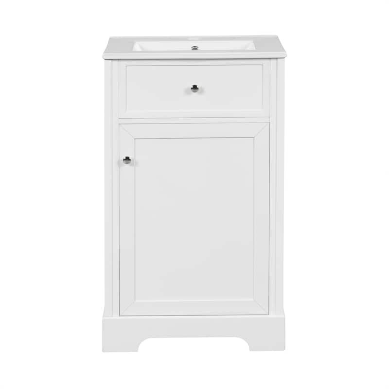 GDFStudio - Charlotte Modern Bathroom Vanity with Sink and Functional Storage Cabinet