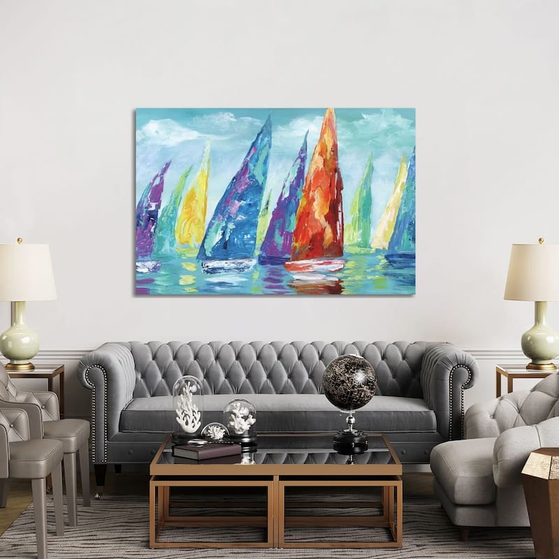 iCanvas "Fine Day Sailing II" by Nan Canvas Print