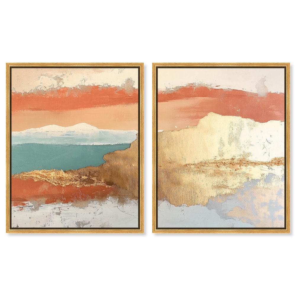 Earthy Glow I Canvas Set of 2 by Art Remedy