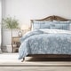 preview thumbnail 13 of 13, Elwood Cornflower Blue Cotton Comforter Set 8 Piece