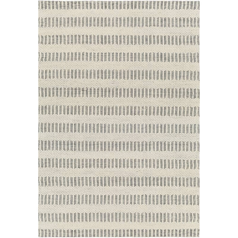 Livabliss Dhana Handmade Farmhouse Stripe Wool Blend Area Rug