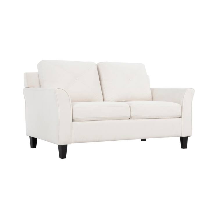 Raelynn Button Tufted Loveseat Sofa, Affordable Modern Loveseat Sofa Couch for Small Spaces - Durable and Sturdy