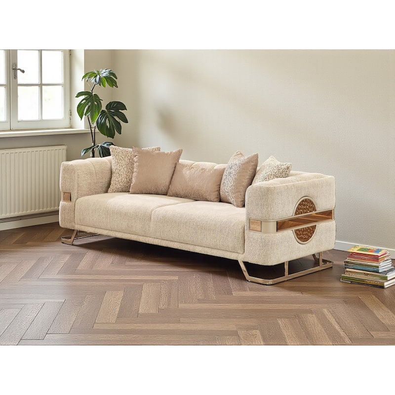 Evolaro 3 Pieces Living Room Sets 1 Sofa 1 Loveseat 1 Chair