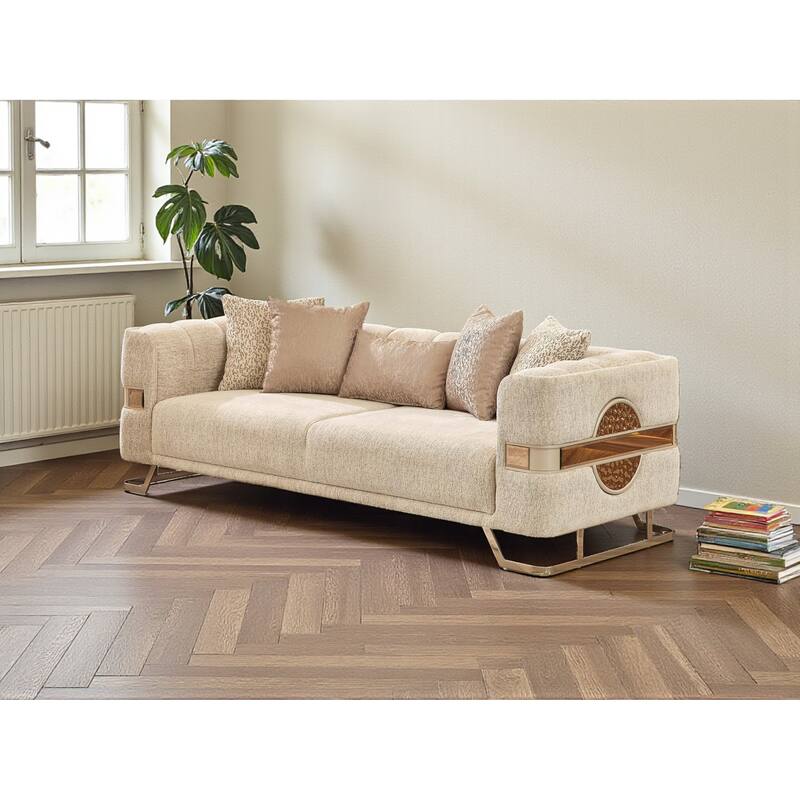 Genvale 4 Pieces Living Room Sets 2 Sofa 2 Chair