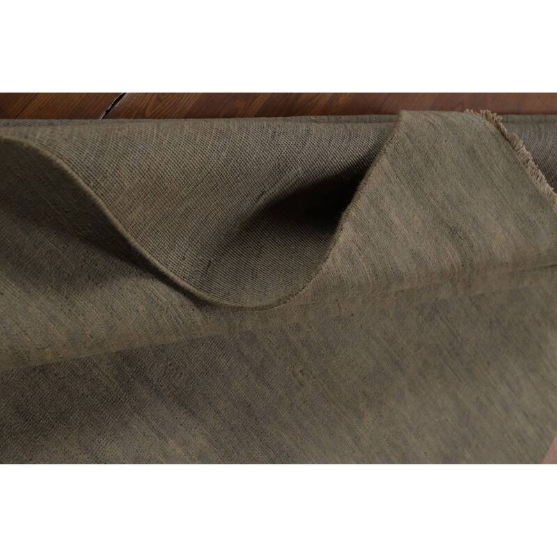 Gabbeh Modern Area Rug Handmade Green Oriental Wool Carpet - 5'7" x 8'0"