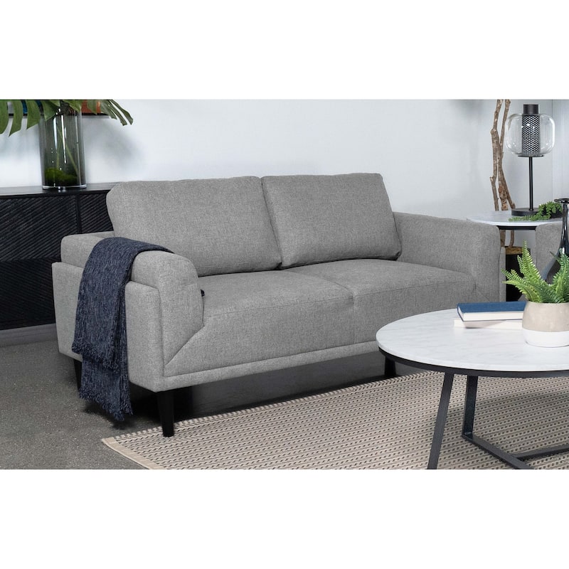 Rilynn Contemporary Upholstered Track Arms Loveseat