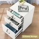 preview thumbnail 16 of 22, 3-Drawer Rolling Wood File Cabinet with Lock