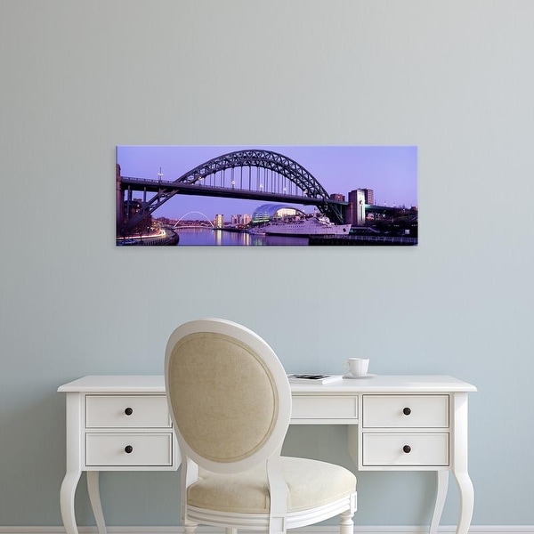 Easy Art Prints Panoramic Image 'Tyne Bridge, Tyne River, Newcastle Upon Tyne, Tyne And Wear, England' Canvas Art